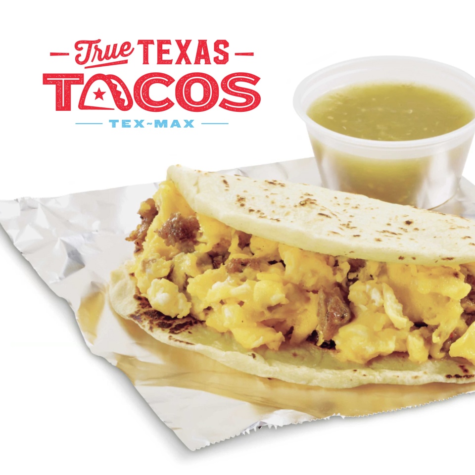 Breakfast taco and salsa