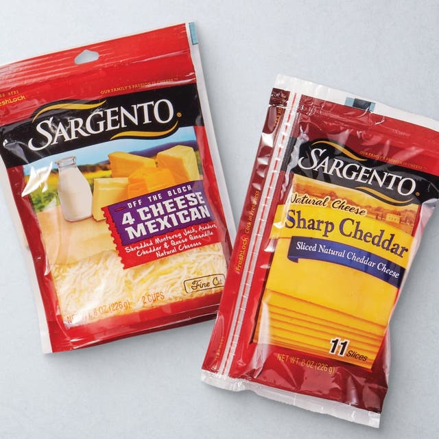 Sargento 4 cheese mexican cheese and sharp cheddar cheese