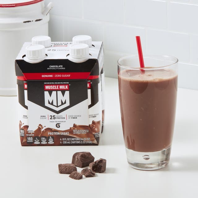 Muscle Milk chocolate protein drinks