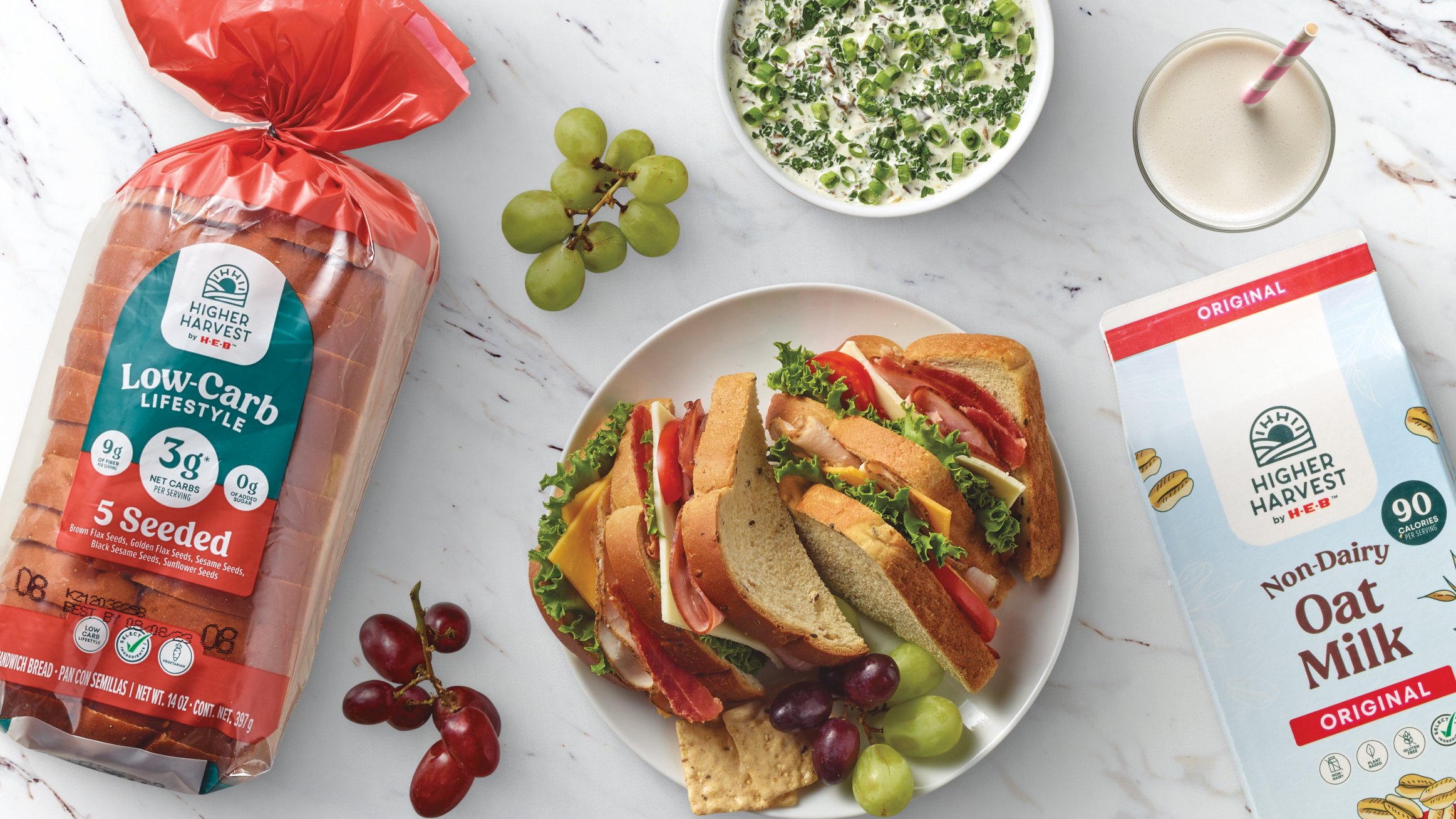 Higher harvest bread and a sandwich