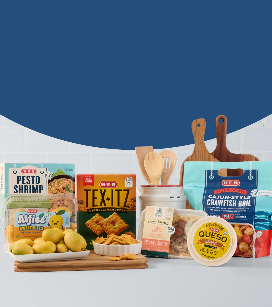 Pesto shrimp, tex-its, cajun style boil, alfies sweet bites, Higher Harvest protein lifestyle green odess salmon