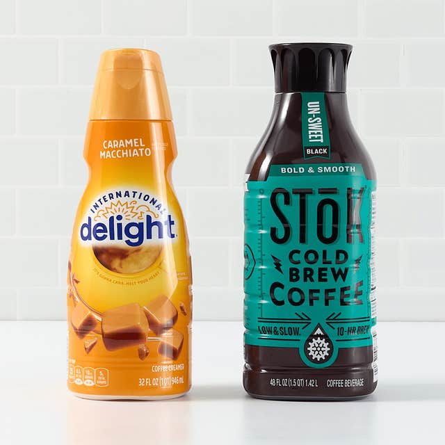 Coffee creamers side by side