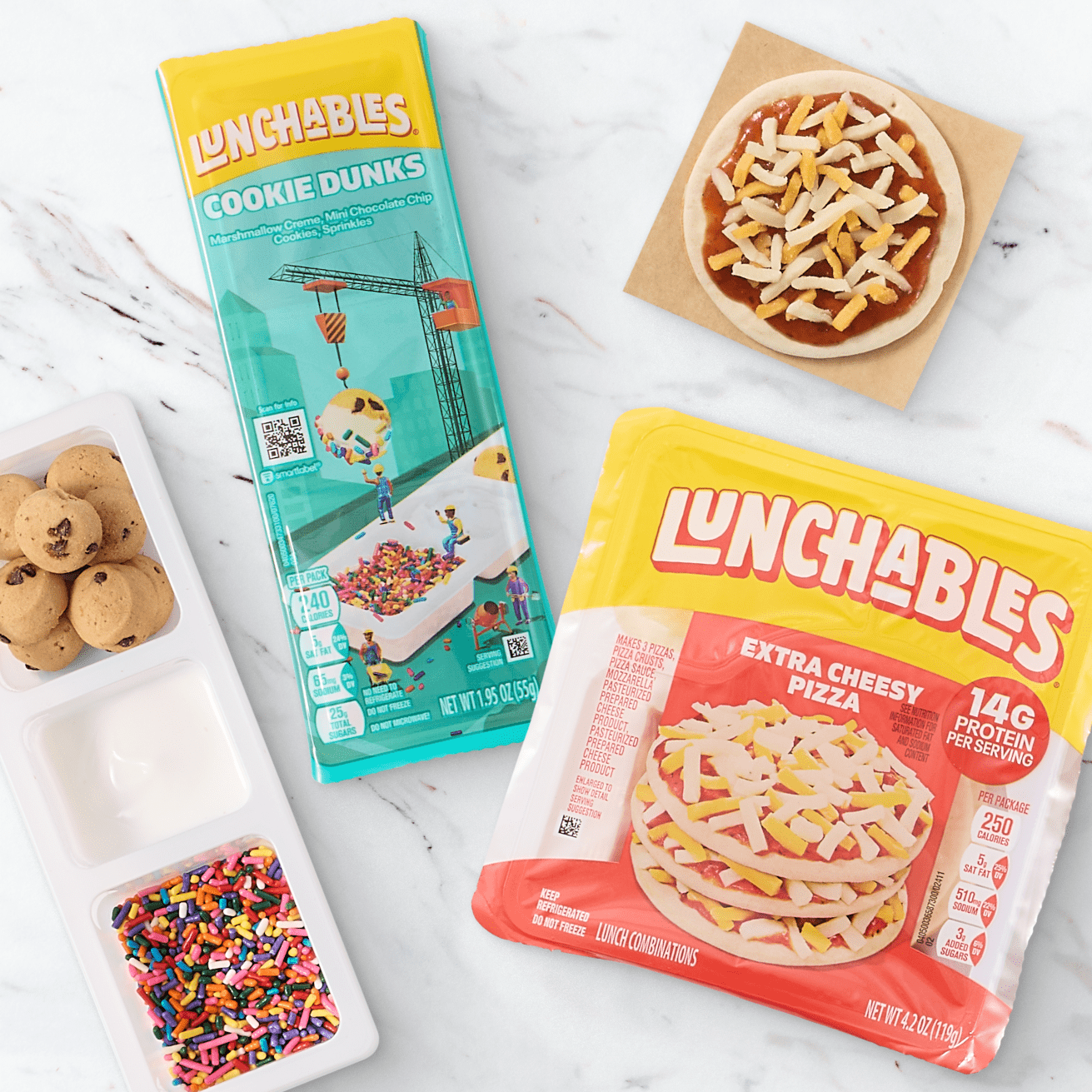 Lunchable package opened