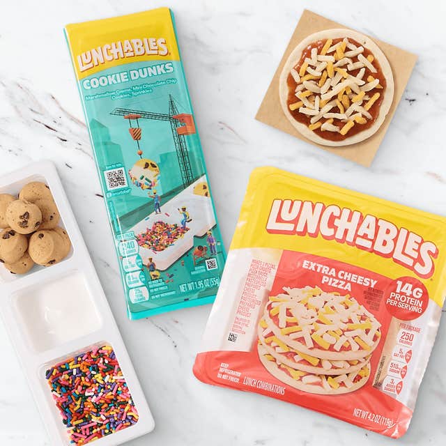 Lunchable package opened