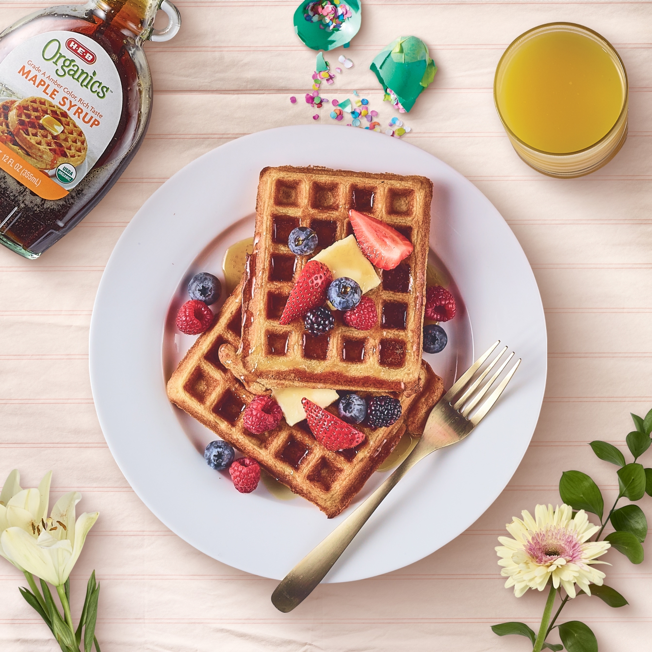 Waffles for brunch