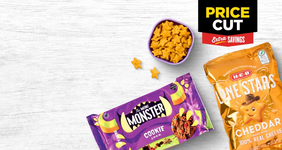 The mini monster cookies, lone stars cheddar cookies