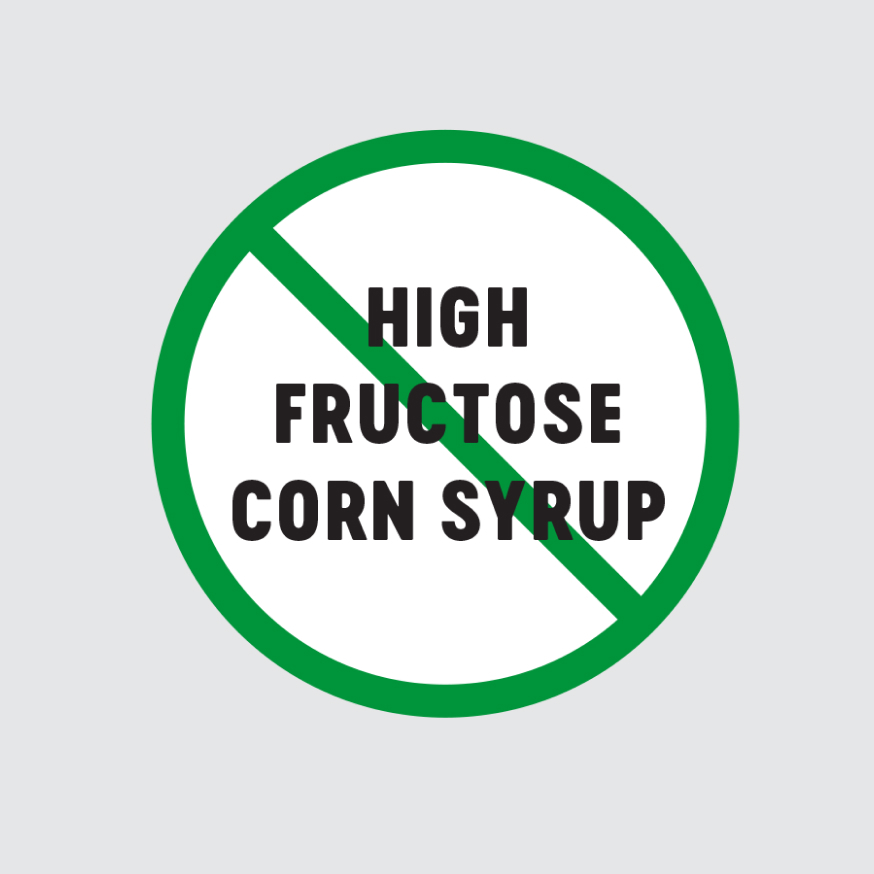 No high fructose corn syrup