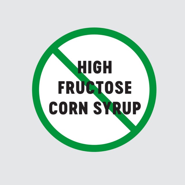 No high fructose corn syrup