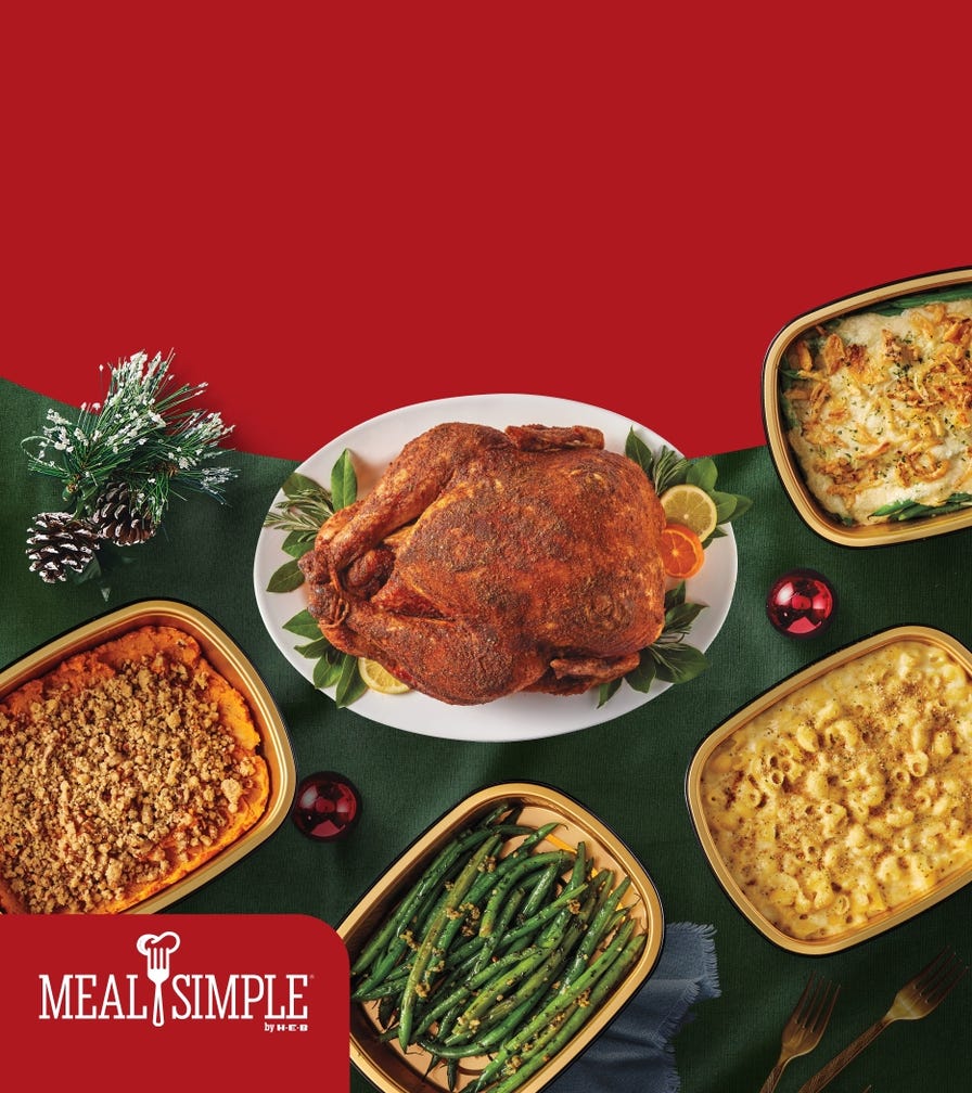 Holiday Meal Simples spread all over the table