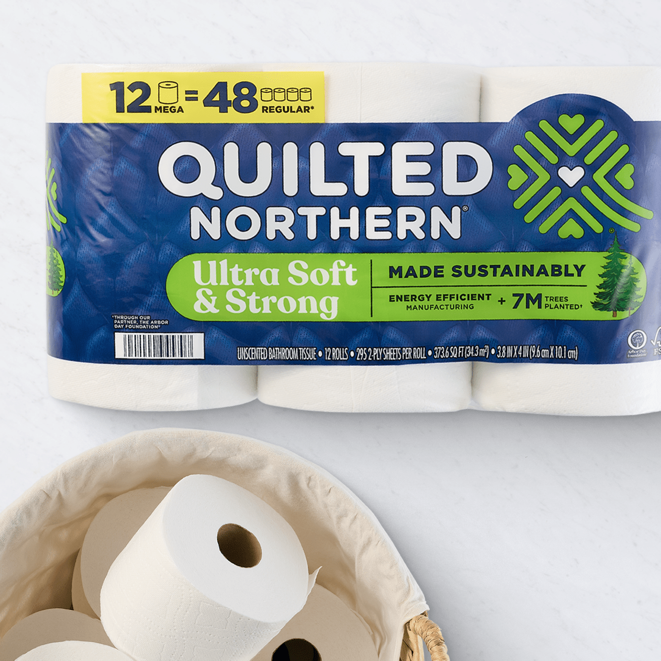 Quilted northern tissue paper