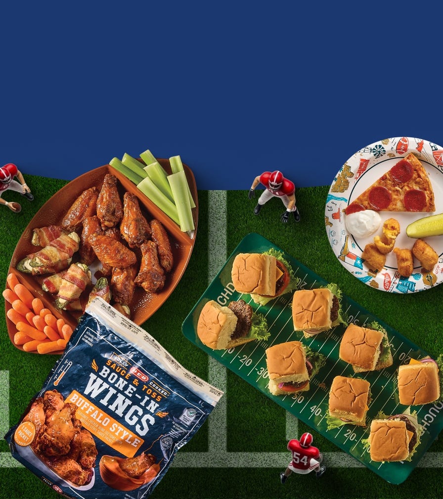 Munch on, cheer on. Wings to sliders for the big game