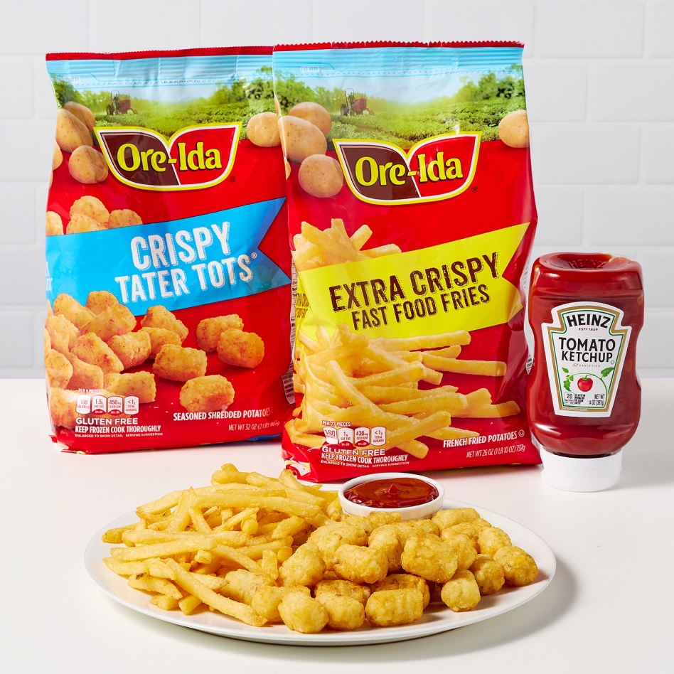 FREE Heinz ketchup when you buy Ore Ida fries or tots