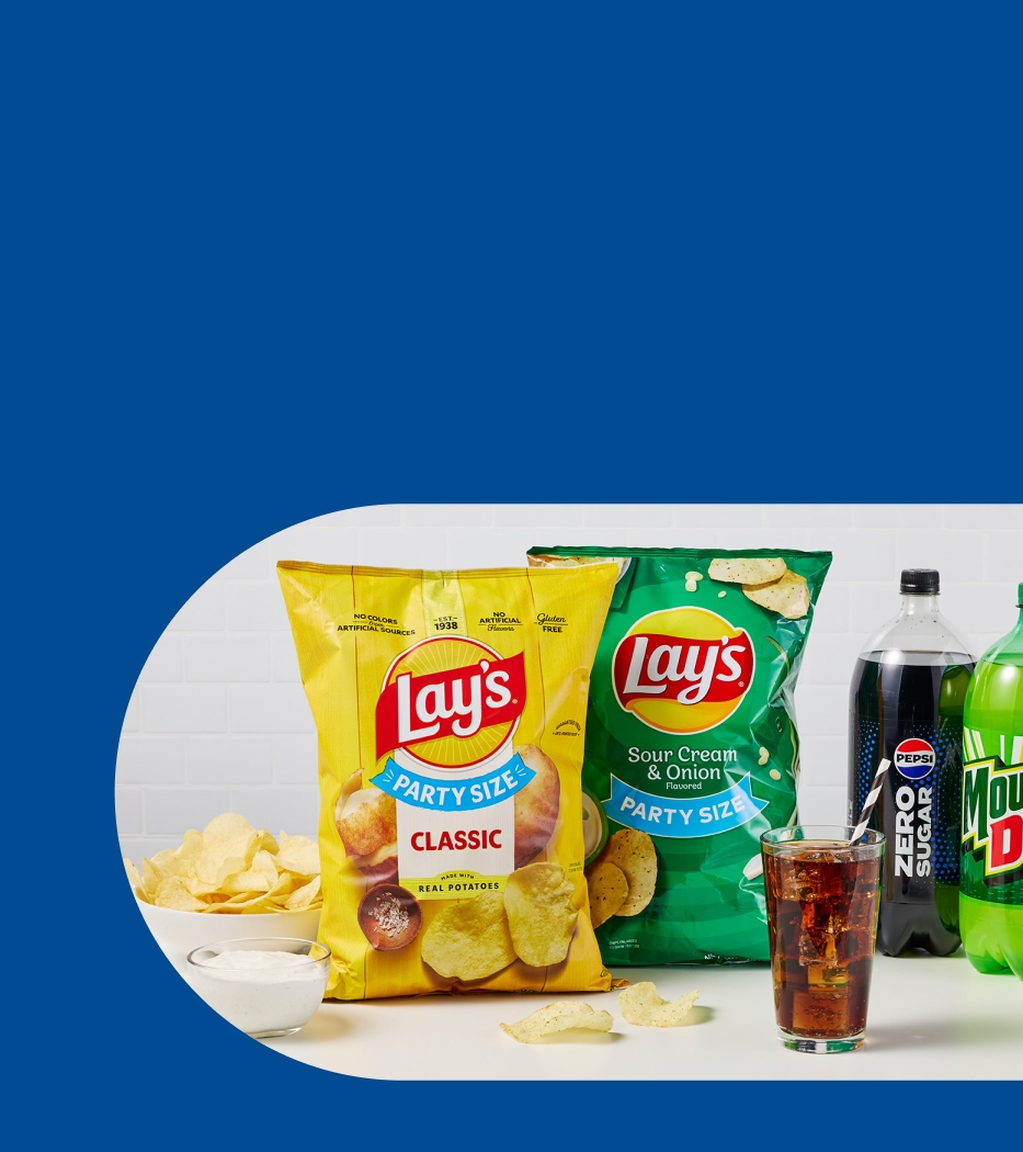 FREE select Pepsi cola when you buy select Lay's chips