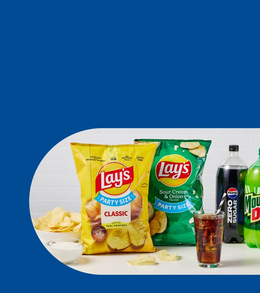 FREE select Pepsi cola when you buy select Lay's chips