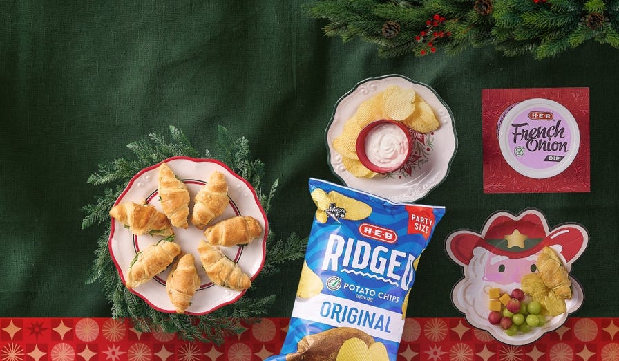 Jolly deals to entertain Ridged potato chips with French onion dip