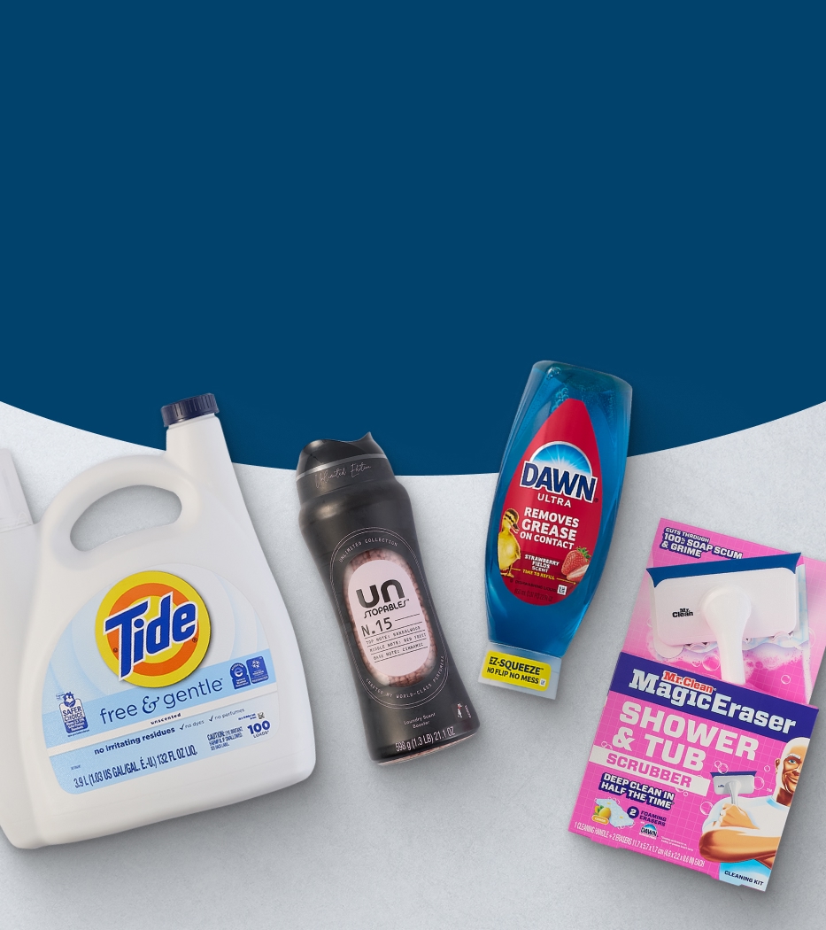 Tide, dawn, shower & tub magic eraser, unstopables
